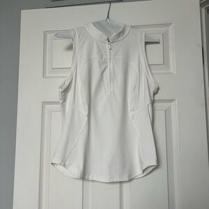 Lululemon tennis/golf/athletic 1/4 zip top.  Color: white..